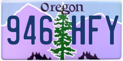OR license plate 946HFY