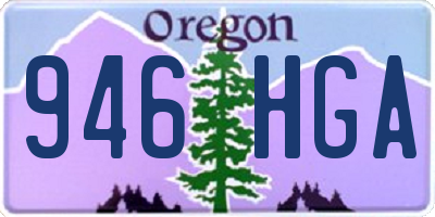 OR license plate 946HGA