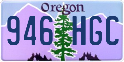 OR license plate 946HGC