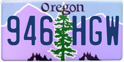 OR license plate 946HGW