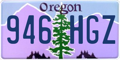OR license plate 946HGZ