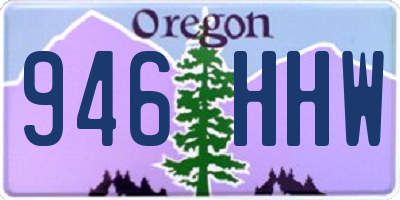 OR license plate 946HHW