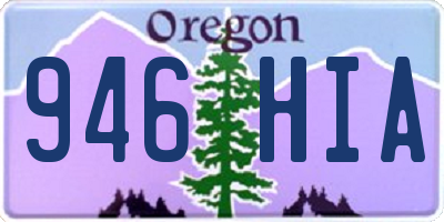 OR license plate 946HIA