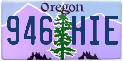 OR license plate 946HIE