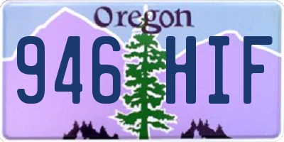 OR license plate 946HIF
