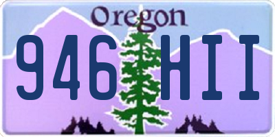 OR license plate 946HII