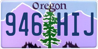 OR license plate 946HIJ