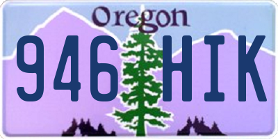 OR license plate 946HIK