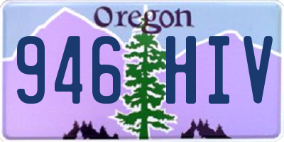 OR license plate 946HIV