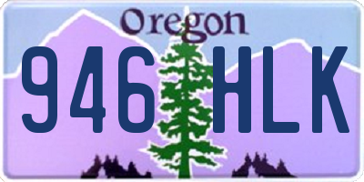OR license plate 946HLK
