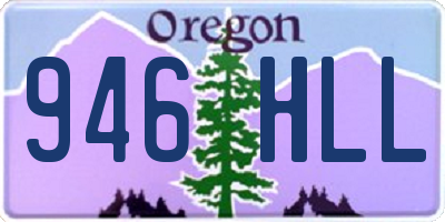 OR license plate 946HLL