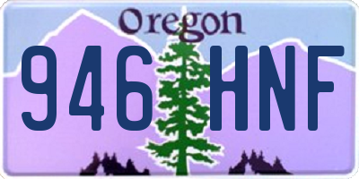 OR license plate 946HNF