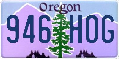 OR license plate 946HOG