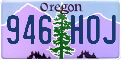 OR license plate 946HOJ