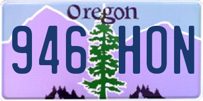 OR license plate 946HON
