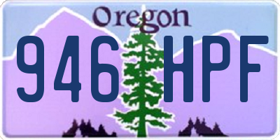 OR license plate 946HPF