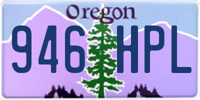 OR license plate 946HPL