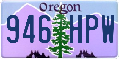 OR license plate 946HPW