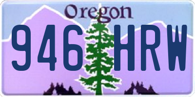OR license plate 946HRW