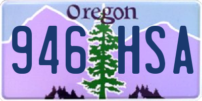 OR license plate 946HSA