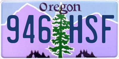 OR license plate 946HSF