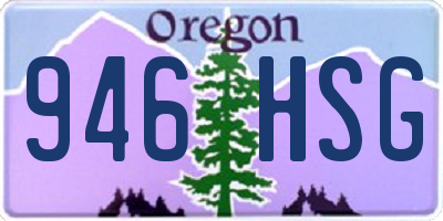 OR license plate 946HSG