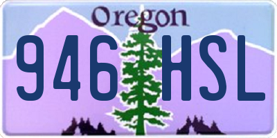 OR license plate 946HSL