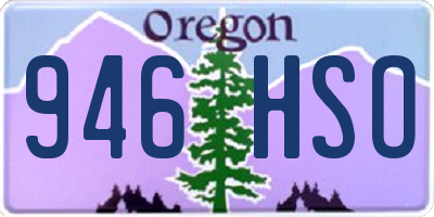 OR license plate 946HSO