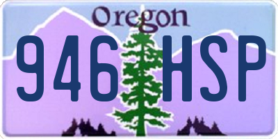 OR license plate 946HSP