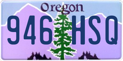 OR license plate 946HSQ