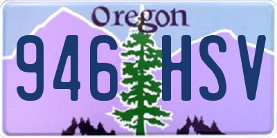 OR license plate 946HSV