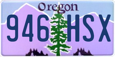 OR license plate 946HSX
