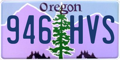 OR license plate 946HVS