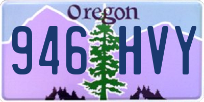 OR license plate 946HVY