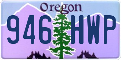 OR license plate 946HWP
