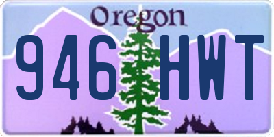 OR license plate 946HWT