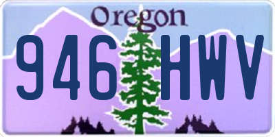 OR license plate 946HWV