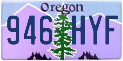 OR license plate 946HYF