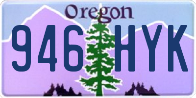 OR license plate 946HYK
