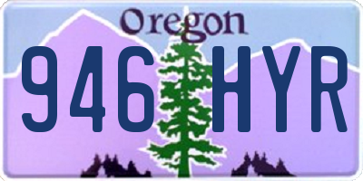 OR license plate 946HYR