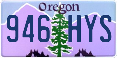 OR license plate 946HYS
