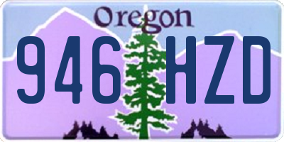OR license plate 946HZD