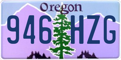 OR license plate 946HZG
