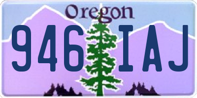 OR license plate 946IAJ