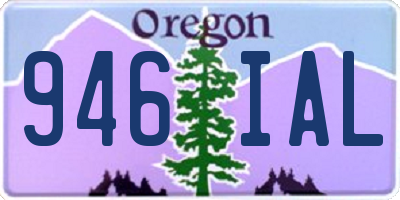 OR license plate 946IAL