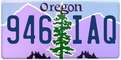 OR license plate 946IAQ
