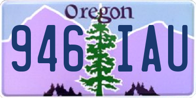 OR license plate 946IAU