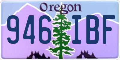 OR license plate 946IBF