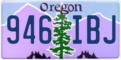 OR license plate 946IBJ