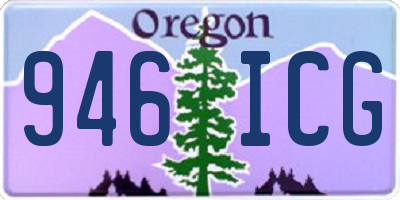 OR license plate 946ICG